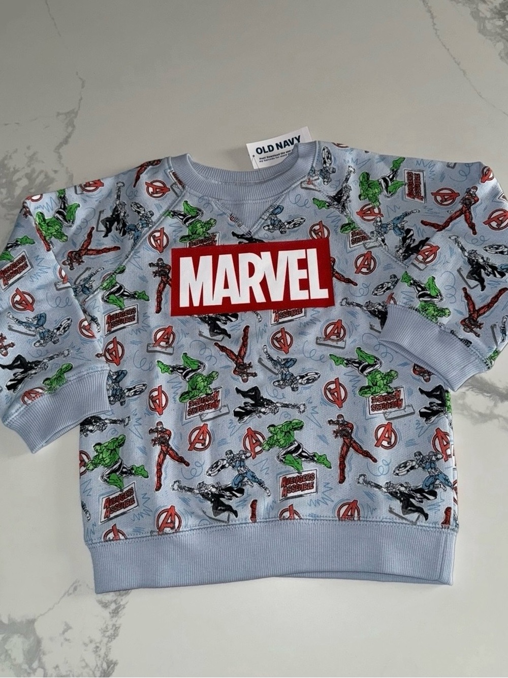 Old Navy Marvel Avengers Sweatshirt Toddler Boy 3T NEW